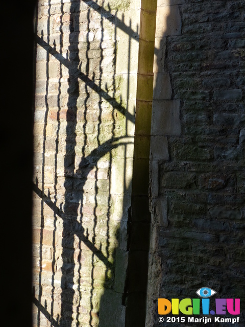 FZ023972 Caerphilly castle shadows